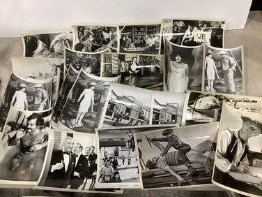 Vintage black and white fim stills