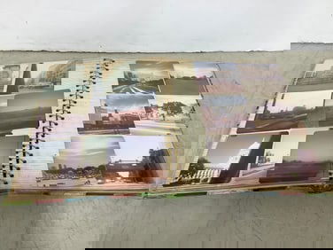 Vintage scrapbook with pictures