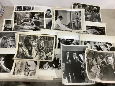 Vintage black and white fim stills