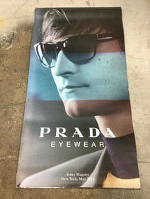 Authentic 2011 Prada sunglasses advertising poster with Toby Maguire(27.5in.x53in.)