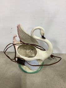 1950's Maddux of California ceramic lamp/planter(works-12.5in.tall)