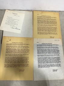 Vintage Document signed by Eleanor Roosevelt