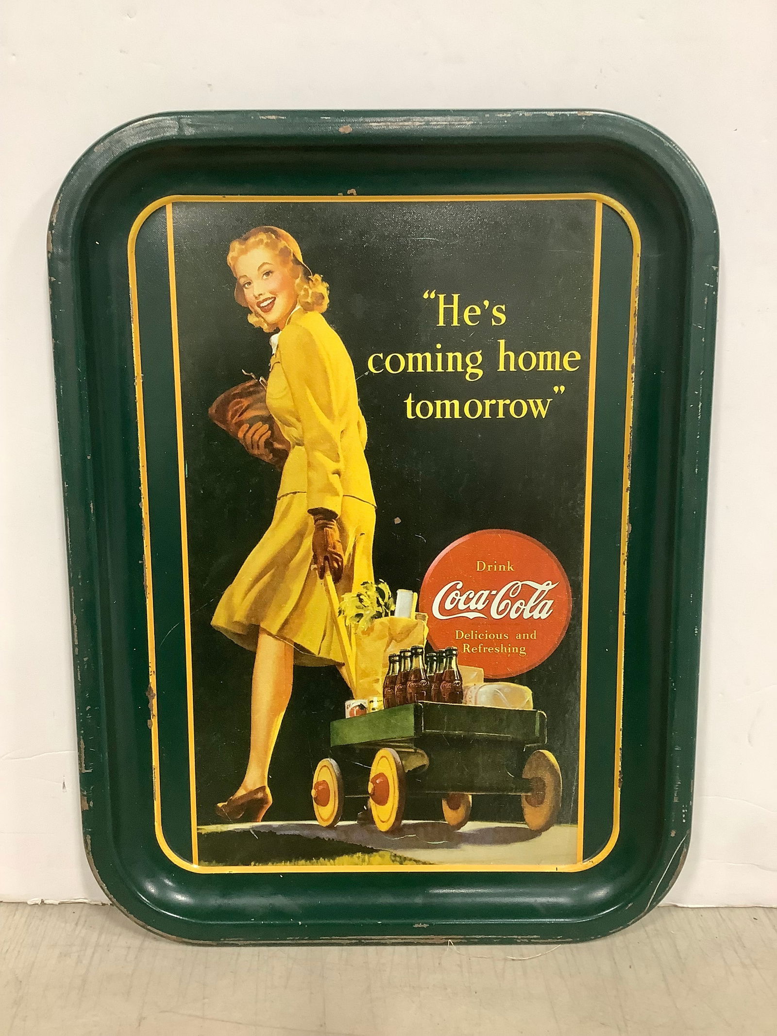 Coca-Cola Tin Tray (10.5inx13.75in) (1 of 1)