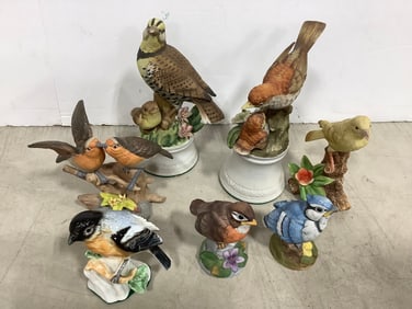 Various Ceramic Bird Decor (Tallest - 8.25in)
