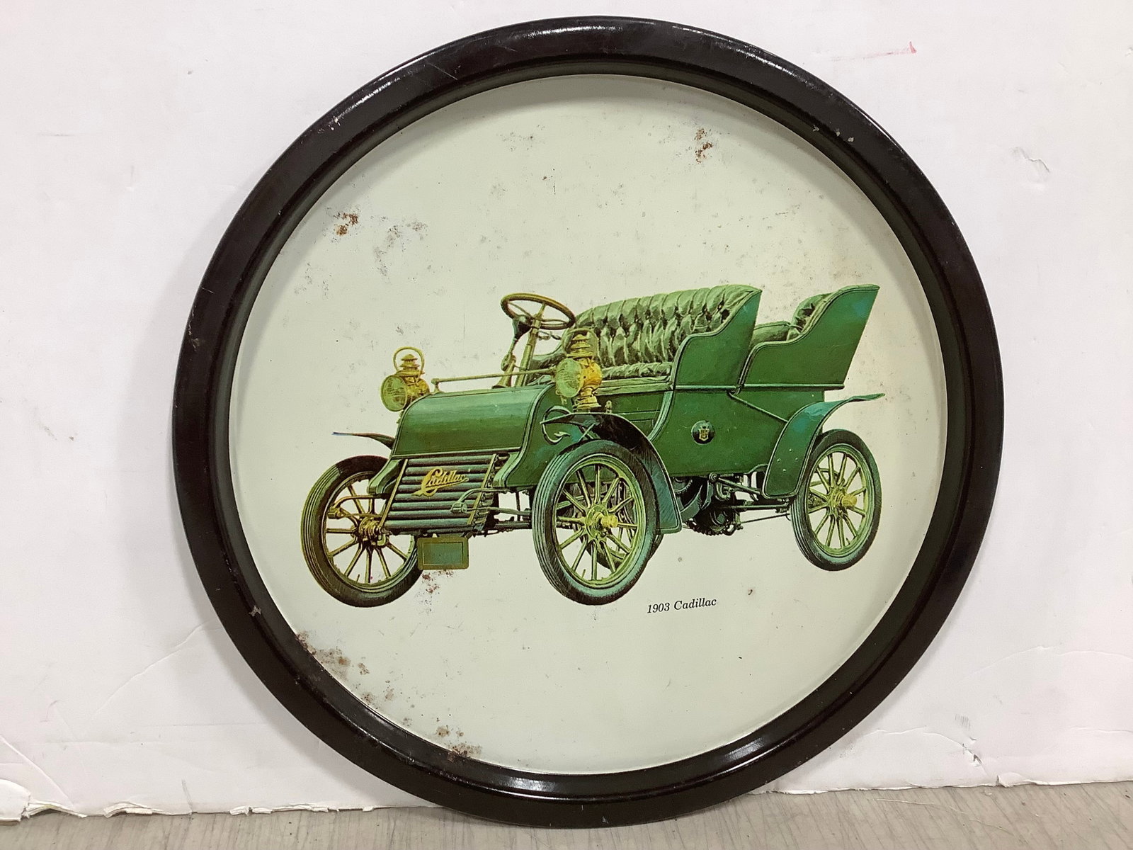 1903 Cadillac Tin Tray (11in Across): 1903 Cadillac Tin Tray (11in Across)