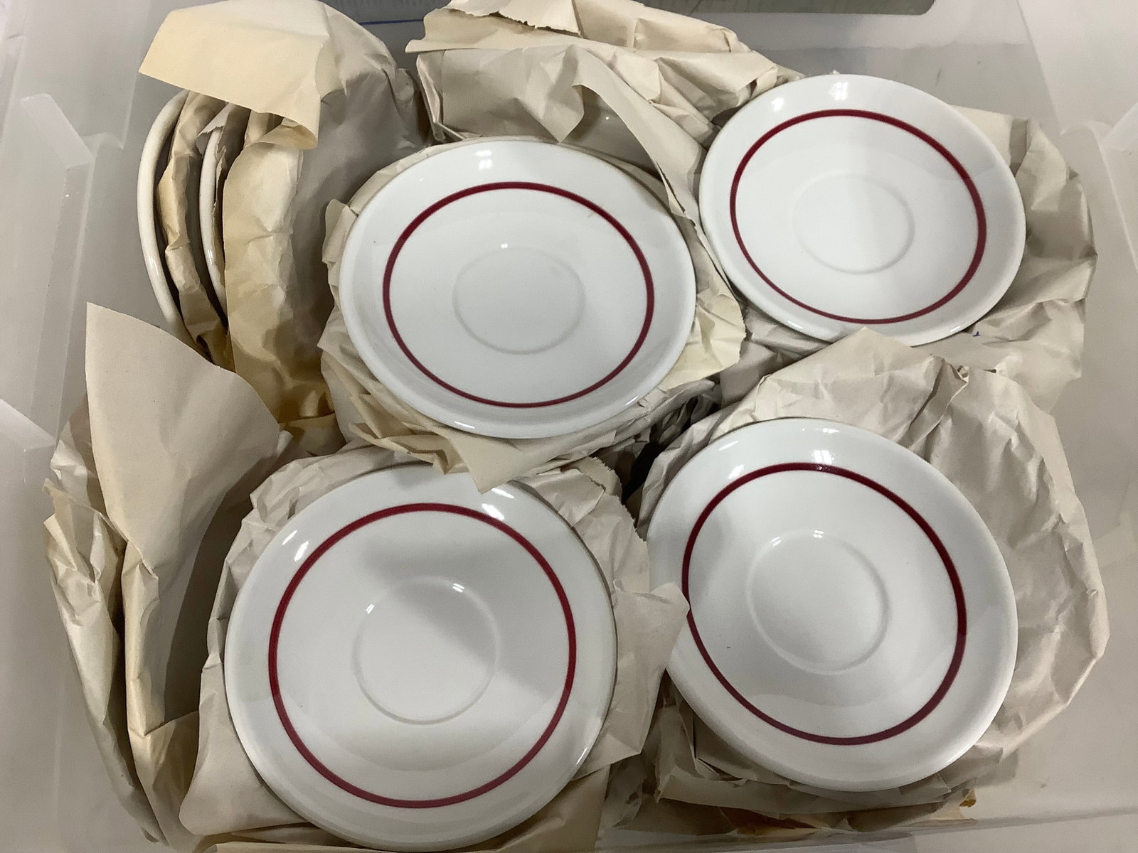 1960s Jackson Vitrified Coffee Saucers: 1960s Jackson Vitrified Coffee Saucers