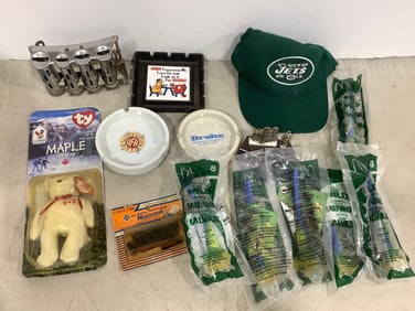 Vintage Coin Changer, McDonalds Toys, Ash Trays, and more