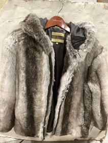 Excelled Mens Collection Fur Coat (Size: L)
