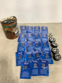 Girl Scouts Tin Can Basket Backpack with Strap, Pins, and more