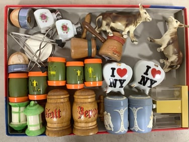 Various Salt/Pepper Shakers