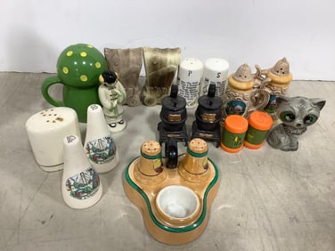 Various Salt/Pepper Shakers