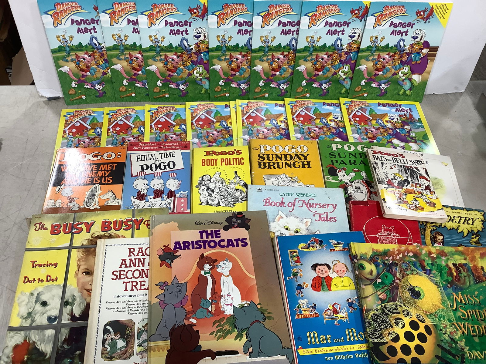 Various Childrens Books, and Danger Alert Safety Activity Books (1 of 1)