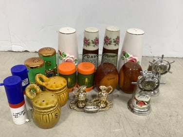 Various Salt/Pepper Shakers