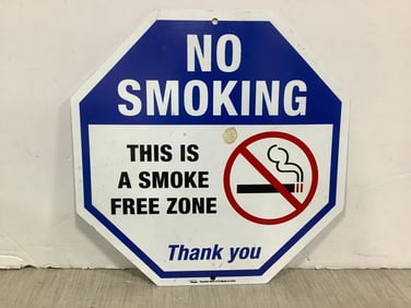 No Smoking Metal Sign (12inx12in)