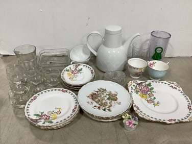 Rosenthal Pitcher/Cups, Tuscan China Set *some cups chipped*, and more (Tallest - 8in)