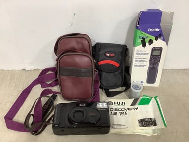 Fuji Multi Auto Focus Snap & Shoot Camera with Case, and more