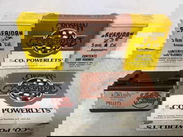 Vintage sheridan and daisy air gun pellets and CO2 powelets