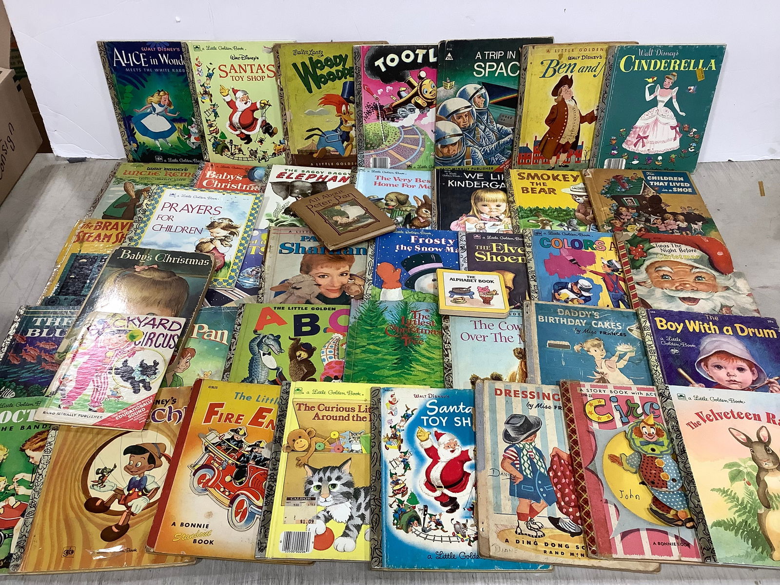 Various children's books(Cinderella, Frosty the Snowman, Smokey the Bear, and more) (1 of 1)