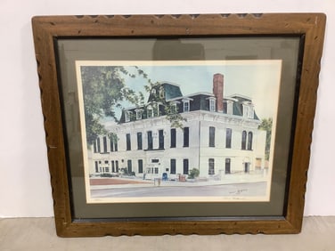 Framed art print signed Francis McGinley(24in.x28in.)