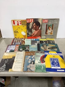 Vintage Life magazines, Playbills, and more