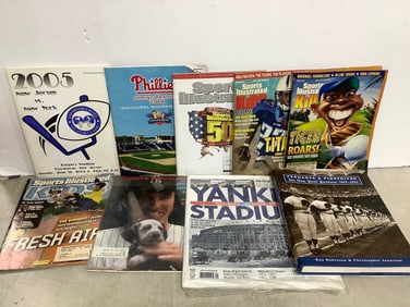 Hardcover Yankees book, Sports Illustrated magazines, programs, and more