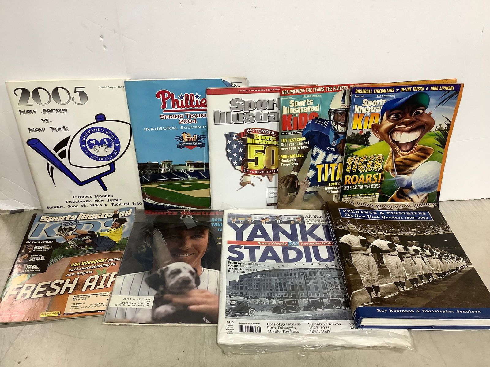 Hardcover Yankees book, Sports Illustrated magazines, programs, and more (1 of 1)
