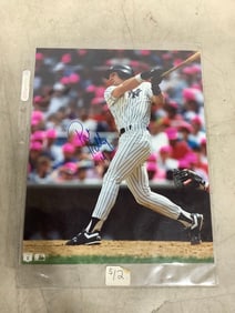 Pat Kelly signed baseball print(8in.x9.75in.)