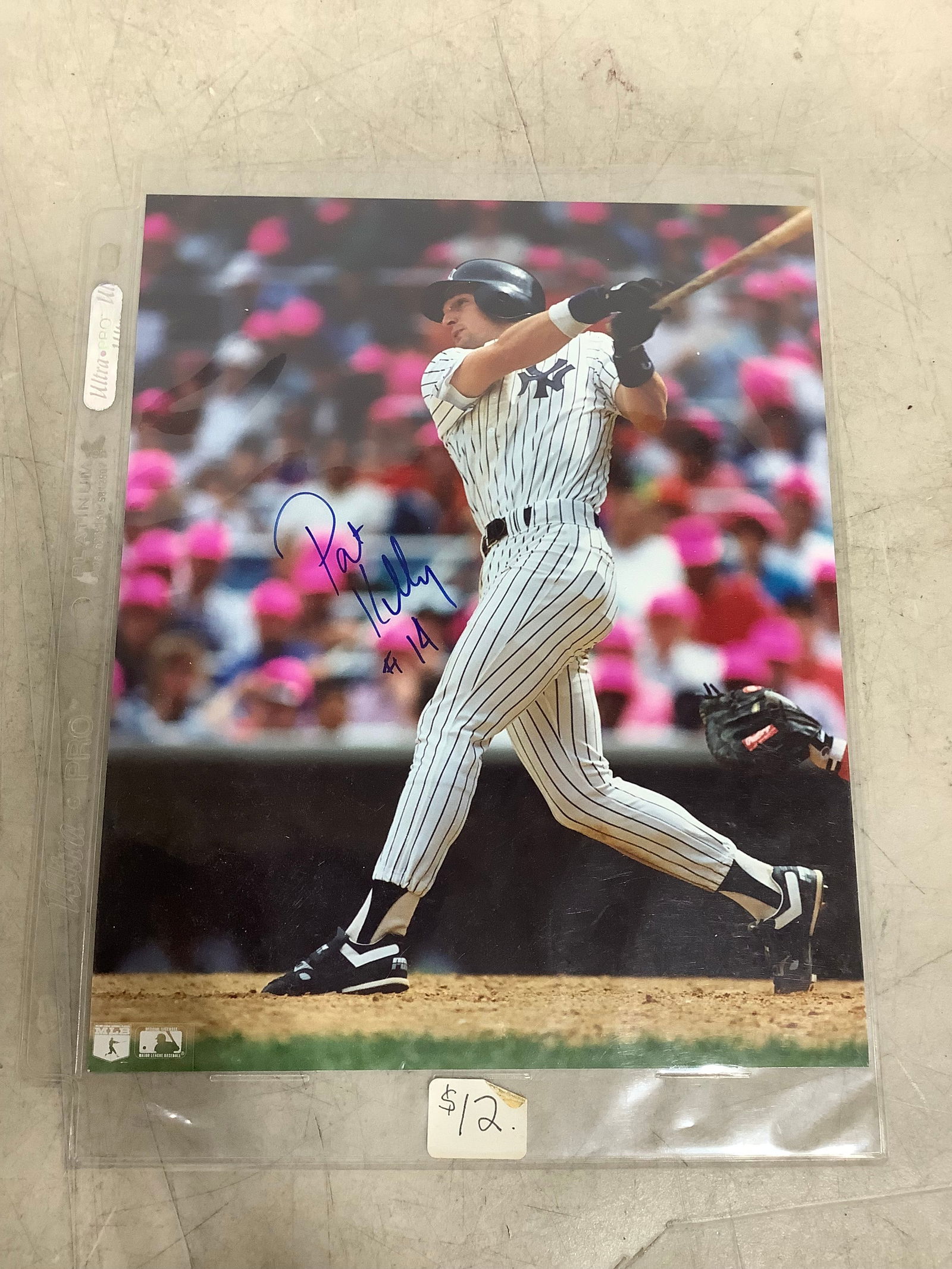 Pat Kelly signed baseball print(8in.x9.75in.) (1 of 1)