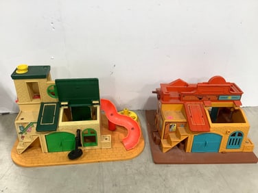 Vintage toy playsets