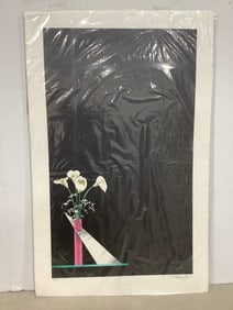 Signed floral art print(22in.x34in.)