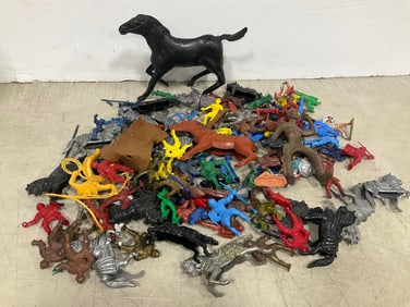 Various Army Men, Horse Figures, and more