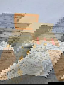 Vintage Bank Checks, and Train Documents