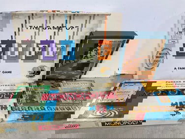 Vintage Board Games (Life, Monopoly, and more)