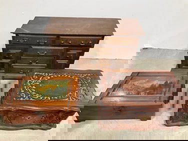 Vintage Wooden Jewelry Boxes *some jewelry inside*