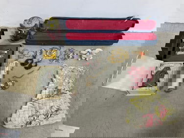 Broaches, vintage buttons, and more