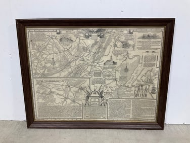Framed Map of Springfield NJ(20in.x26in.)
