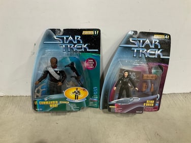 Star Trek Keiko O Brien and Lt. Commander Worf figures(new in box)