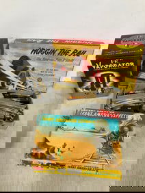 Vaporator device, Trans American Express train set in box, and Huggin the Rail Auto Race Game