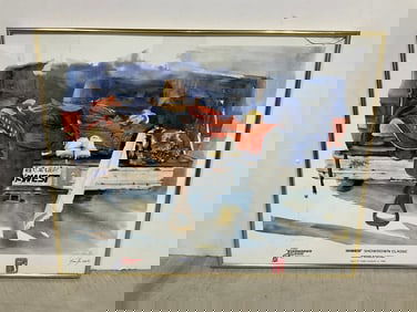 Framed US West Showdown Classic print(20in.x25.5in.)