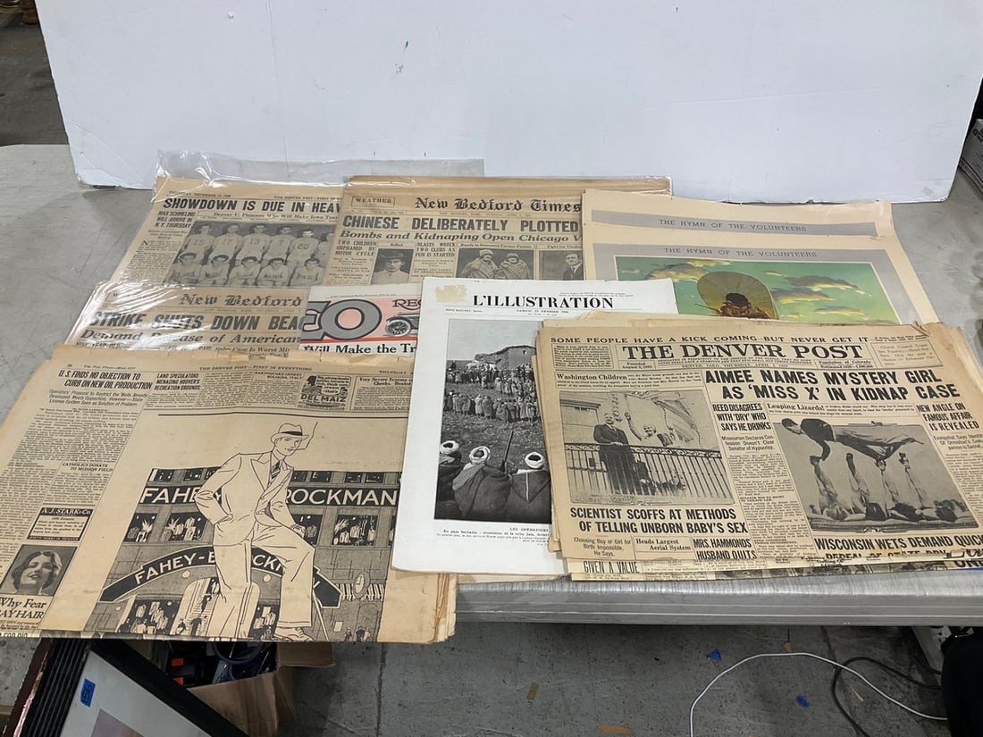 Early 1900's newspapers and more (1 of 1)