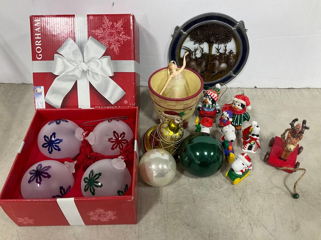 Gorham Ornament Balls, Various Christmas Ornaments, and more: Gorham Ornament Balls, Various Christmas Ornaments, and more