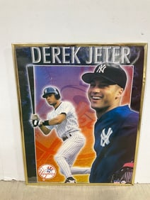 Framed Derek Jeter Poster (16inx20in)