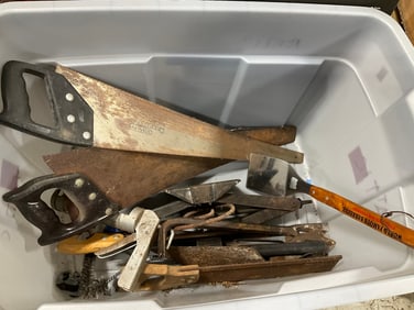 Vintage Tools (Saws, Crowbar, and more)