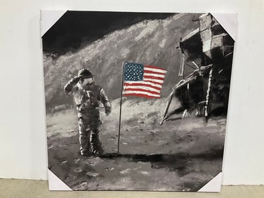 Astronaut Canvas Art Print (23inx23in)