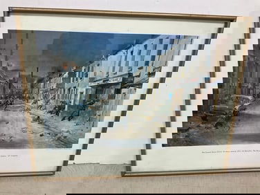 The Leeson Street Patrol 1971 Northern Ireland framed art print(16.25in.x20.25in.)