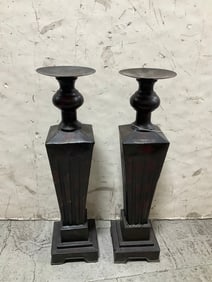 Set of Matching Candle Holders (20in Tall)