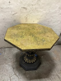 MCM Glass Top Table (18.5in Tall)