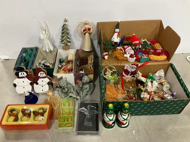 Christmas ornaments, candleholders, and more