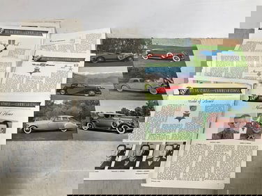 Vintage Harrah's auto cards and WWII marine corps decorations and commendations newsletters