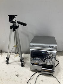 JVC music system(MX-K5) and camera tripod